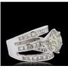 Image 2 : 18KT White Gold 14.79ctw Diamond Ring