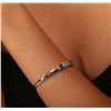 Image 2 : 14KT White Gold 3.85ctw Tanzanite and Diamond Bracelet