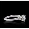 Image 2 : 14KT White Gold 1.02ct Brilliant Cut Diamond Solitaire Ring