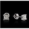 Image 2 : 14KT White Gold 1.15ctw Diamond Solitaire Earrings