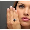 Image 2 : 14KT White Gold 2.70ct Sapphire and Diamond Ring