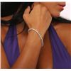 Image 2 : 14KT White Gold 4.45ctw Diamond Tennis  Bracelet