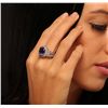 Image 2 : 14KT White Gold 5.21ct Tanzanite and Diamond Ring