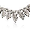 Image 3 : 14KT White Gold 11.00ctw Diamond Necklace