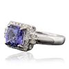 Image 2 : 14KT White Gold 2.17ct Tanzanite and Diamond Ring