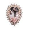 Image 3 : 14KT Rose Gold 20.70ct Morganite and Diamond Ring