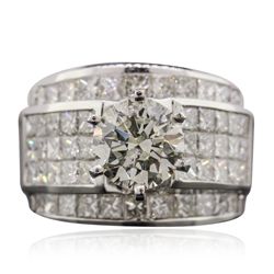 18KT White Gold 4.64ctw Diamond Ring