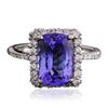 Image 1 : 14KT White Gold 3.04ct Tanzanite and Diamond Ring