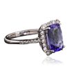 Image 2 : 14KT White Gold 3.04ct Tanzanite and Diamond Ring