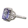 Image 4 : 14KT White Gold 3.24ct Tanzanite and Diamond Ring