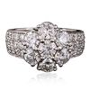 Image 3 : 14KT White Gold 3.17ctw Diamond Ring