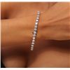 Image 5 : 14KT White Gold 7.03ctw Diamond Tennis  Bracelet