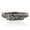 Image 1 : 14KT White Gold 1.27ctw Diamond Ring