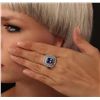 Image 3 : 14KT White Gold 4.41ct Tanzanite and Diamond Ring