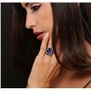 Image 1 : 14KT White Gold 9.34ct GIA Cert Tanzanite and Diamond Ring