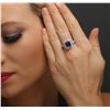 Image 2 : 14KT Two-Tone Gold 2.22ct Tanzanite and Diamond Ring