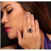Image 2 : 14KT Two-Tone Gold 6.61ct Tanzanite and Diamond Ring