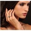 Image 2 : 14KT Rose Gold 1.74ct Emerald and Diamond Ring