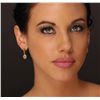 Image 2 : 14KT Two-Tone Gold 1.56ctw Diamond Dangle Earrings