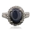 Image 3 : 14KT White Gold 7.87ct Sapphire and Diamond Ring