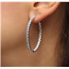Image 2 : 14KT White Gold 5.89ctw Diamond Earrings