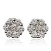 Image 3 : 14KT White Gold 1.65ctw Diamond Earrings