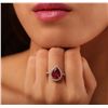 Image 2 : 14KT Yellow Gold 3.98ct Ruby and Diamond Ring