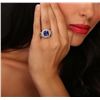 Image 2 : 14KT White Gold 5.24ct Tanzanite and Diamond Ring