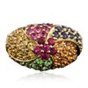 Image 1 : 10KT Yellow Gold 3.86ctw Multi Color Gemstone Ring
