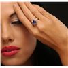 Image 2 : 14KT Rose Gold 2.16ct Tanzanite and Diamond Ring
