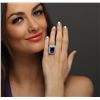 Image 2 : 14KT White Gold GIA Certified 17.10ct Tanzanite and Diamond Ring