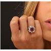 Image 1 : 14KT Yellow Gold 3.15ct Ruby and Diamond Ring