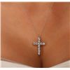 Image 2 : 14KT White Gold 2.58ctw Diamond Pendant With Chain