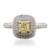 Image 1 : 14KT Two-Tone Gold 1.28ctw Diamond Engagement Ring