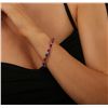 Image 2 : 14KT White Gold 18.18ctw Ruby and Diamond Bracelet