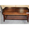 Image 2 : DARK WOOD INLAYED COFFEE TABLE