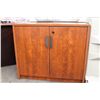 Image 1 : DARK CHERRY 2 DOOR STORAGE CABINET