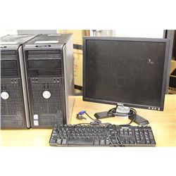 DELL OPTIPLEX 745 COMPUTER WITH MONITOR AND KEYBOARD