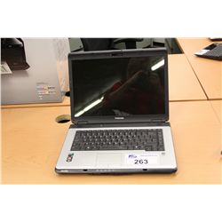 TOSHIBA SATELLITE LAPTOP COMPUTER, NO HARD DRIVE