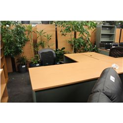 LACASSE MAPLE TOP 5.5' L-SHAPED EXECUTIVE DESK (R-HAND RETURN)