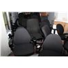 Image 1 : LOT OF APPROX. 16  BLACK OFFICE CHAIRS, SOME WITH DAMAGE TO ARMS