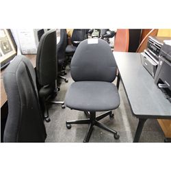 BLACK ULTRA ERGONOMIC MULTI LEVER STENO CHAIR