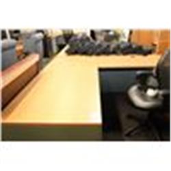 LACASSE MAPLE TOP 6' L-SHAPED EXECUTIVE DESK (L-HAND RETURN)