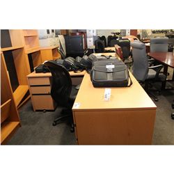 LACASSE MAPLE 6' L-SHAPED EXECUTIVE DESK (R-HAND RETURN)