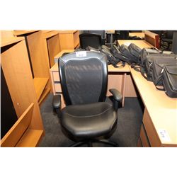 GLOBAL MESH BACK / LEATHER ERGONOMIC TASK CHAIR