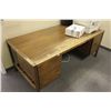 Image 2 : CONTENTS OF OFFICE INCLUDING: CORNER DESK WITH HUTCH, OAK DESK, FIRE FILE AND METAL CABINET
