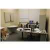 Image 1 : CONTENTS OF IT OFFICE INCLUDING: GREY U-SHAPED DESK, PRESENTATION BOARD, SIDE TABLE,