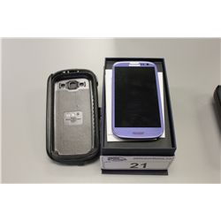 SAMSUNG GALAXY 3 SMART PHONE WITH OTTERBOX CASE