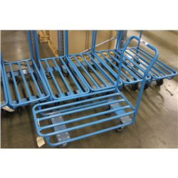 BLUE METAL MOBILE WAREHOUSE CART