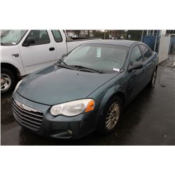 2005 CHRYSLER SEBRING, 4 DOOR SEDAN, BLUE, VIN # 1C3EL56R05N683493